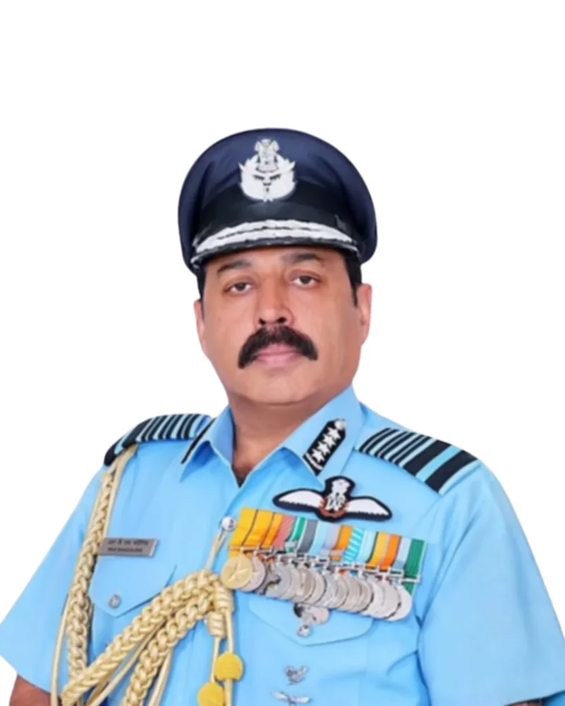Portrait of Air Chief Marshal RKS Bhadauria (Retd) in uniform
